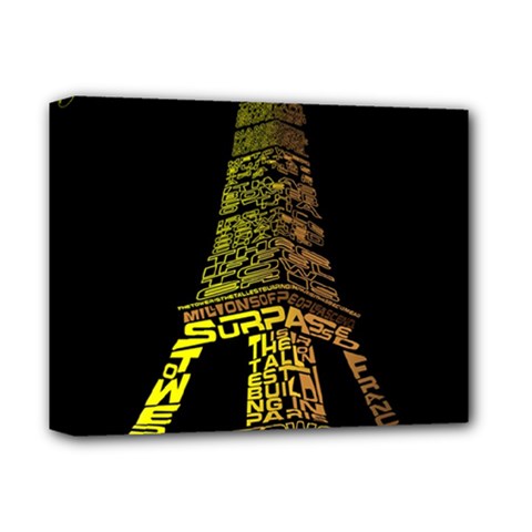 The Eiffel Tower Paris Deluxe Canvas 14  X 11  (stretched) by Sudhe