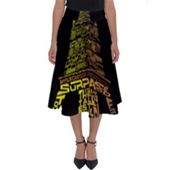 The Eiffel Tower Paris Perfect Length Midi Skirt by Sudhe