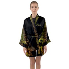 The Eiffel Tower Paris Long Sleeve Kimono Robe by Sudhe