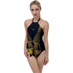 The Eiffel Tower Paris Go With The Flow One Piece Swimsuit by Sudhe