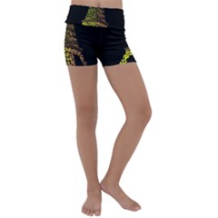 The Eiffel Tower Paris Kids  Lightweight Velour Yoga Shorts