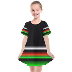 Colorful Neon Background Images Kids  Smock Dress by Sudhe