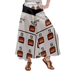 Vintage Calculator Satin Palazzo Pants