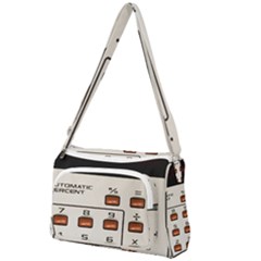 Vintage Calculator Front Pocket Crossbody Bag