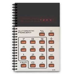 Vintage Calculator 5 5  X 8 5  Notebook