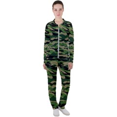 Green Military Vector Pattern Texture Casual Jacket And Pants Set