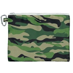 Green Military Vector Pattern Texture Canvas Cosmetic Bag (xxl) by Sudhe