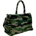 Green Military Vector Pattern Texture Duffel Travel Bag View2