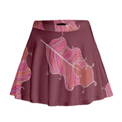 Plumelet Pen Ethnic Elegant Hippie Mini Flare Skirt by Sudhe