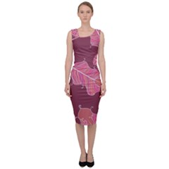 Plumelet Pen Ethnic Elegant Hippie Sleeveless Pencil Dress