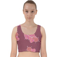 Plumelet Pen Ethnic Elegant Hippie Velvet Racer Back Crop Top by Sudhe