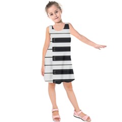 Keybord Piano Kids  Sleeveless Dress by Sudhe