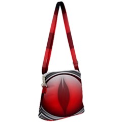 Red Eye Zipper Messenger Bag by Sudhe