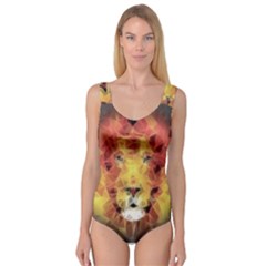 Fractal Lion Princess Tank Leotard  by Sudhe