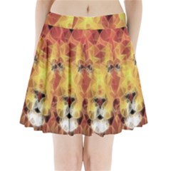 Fractal Lion Pleated Mini Skirt by Sudhe