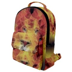 Fractal Lion Flap Pocket Backpack (small) by Sudhe