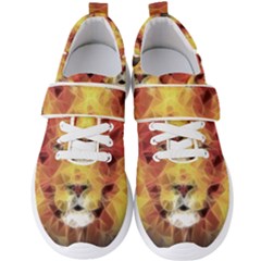 Fractal Lion Men s Velcro Strap Shoes