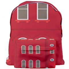 Red House Giant Full Print Backpack by Sudhe