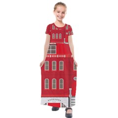 Red House Kids  Short Sleeve Maxi Dress by Sudhe