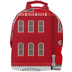 Red House Mini Full Print Backpack by Sudhe