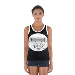 Pig Logo Sport Tank Top  by Sudhe