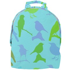 Bird Watching - Light Blue Green- Mini Full Print Backpack by WensdaiAmbrose