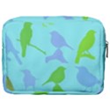 Bird Watching - Light Blue Green- Make Up Pouch (Large) View2