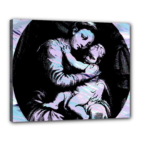 Mother Mary Canvas 20  X 16  (stretched) by snowwhitegirl