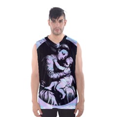 Mother Mary Men s Basketball Tank Top by snowwhitegirl