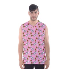 Lamb Pattern Pink Men s Basketball Tank Top by snowwhitegirl