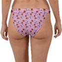 Lamb Pattern Pink Band Bikini Bottom View2