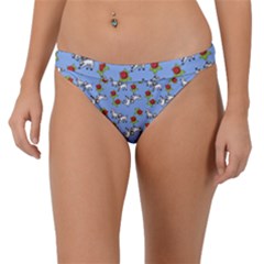 Lamb Pattern Blue Band Bikini Bottom