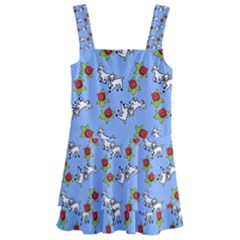 Lamb Pattern Blue Kids  Layered Skirt Swimsuit by snowwhitegirl