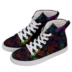 Falling Hearts  Women s Hi-top Skate Sneakers by LoolyElzayat