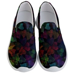 Falling Hearts  Men s Lightweight Slip Ons by LoolyElzayat