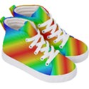 Background Diagonal Refraction Kids  Hi-Top Skate Sneakers View3