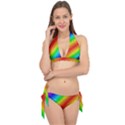 Background Diagonal Refraction Tie It Up Bikini Set View1