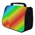 Background Diagonal Refraction Full Print Travel Pouch (Small) View1