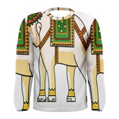 Elephant Indian Animal Design Men s Long Sleeve Tee by Sudhe