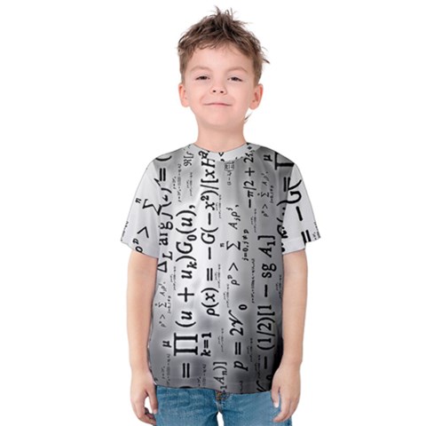 Science Formulas Kids  Cotton Tee by Sudhe