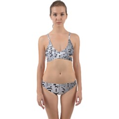 Science Formulas Wrap Around Bikini Set by Sudhe