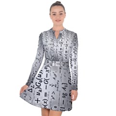 Science Formulas Long Sleeve Panel Dress by Sudhe