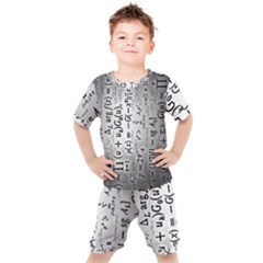 Science Formulas Kids  Tee And Shorts Set by Sudhe