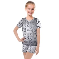 Science Formulas Kids  Mesh Tee And Shorts Set