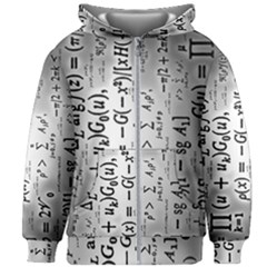 Science Formulas Kids  Zipper Hoodie Without Drawstring by Sudhe