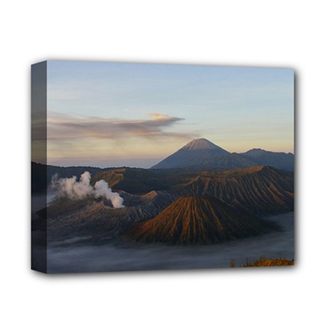 Sunrise Mount Bromo Tengger Semeru National Park  Indonesia Deluxe Canvas 14  X 11  (stretched) by Sudhe