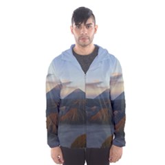 Sunrise Mount Bromo Tengger Semeru National Park  Indonesia Hooded Windbreaker (men)