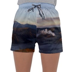 Sunrise Mount Bromo Tengger Semeru National Park  Indonesia Sleepwear Shorts by Sudhe