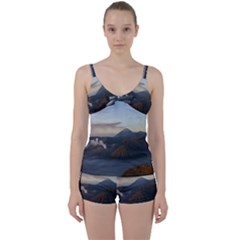 Sunrise Mount Bromo Tengger Semeru National Park  Indonesia Tie Front Two Piece Tankini by Sudhe