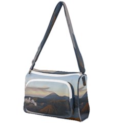 Sunrise Mount Bromo Tengger Semeru National Park  Indonesia Front Pocket Crossbody Bag by Sudhe